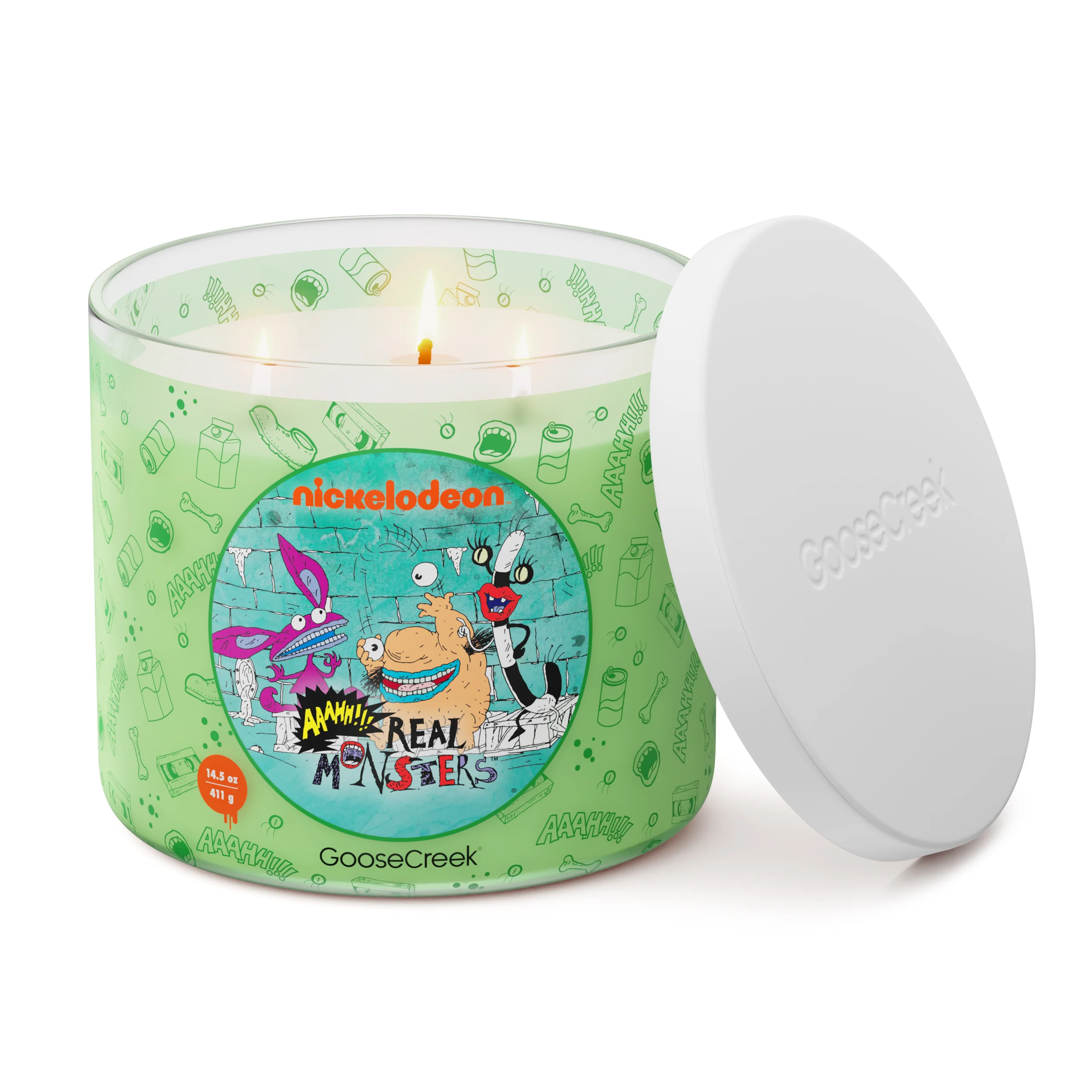 Aaahh!! Real Monsters Nickelodeon 3-Wick Candle - Image 3