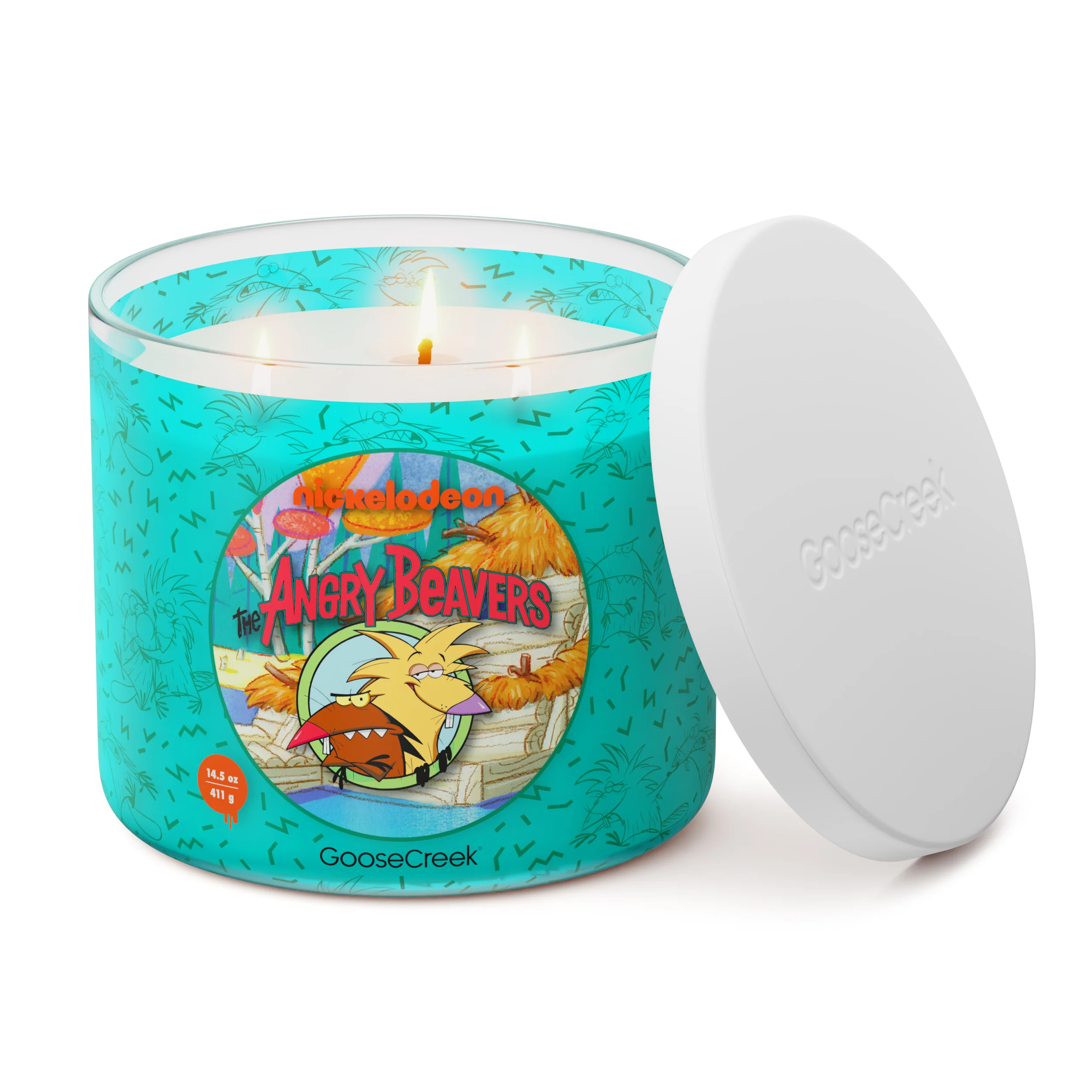 Angry Beavers Nickelodeon 3-Wick Candle - Image 3