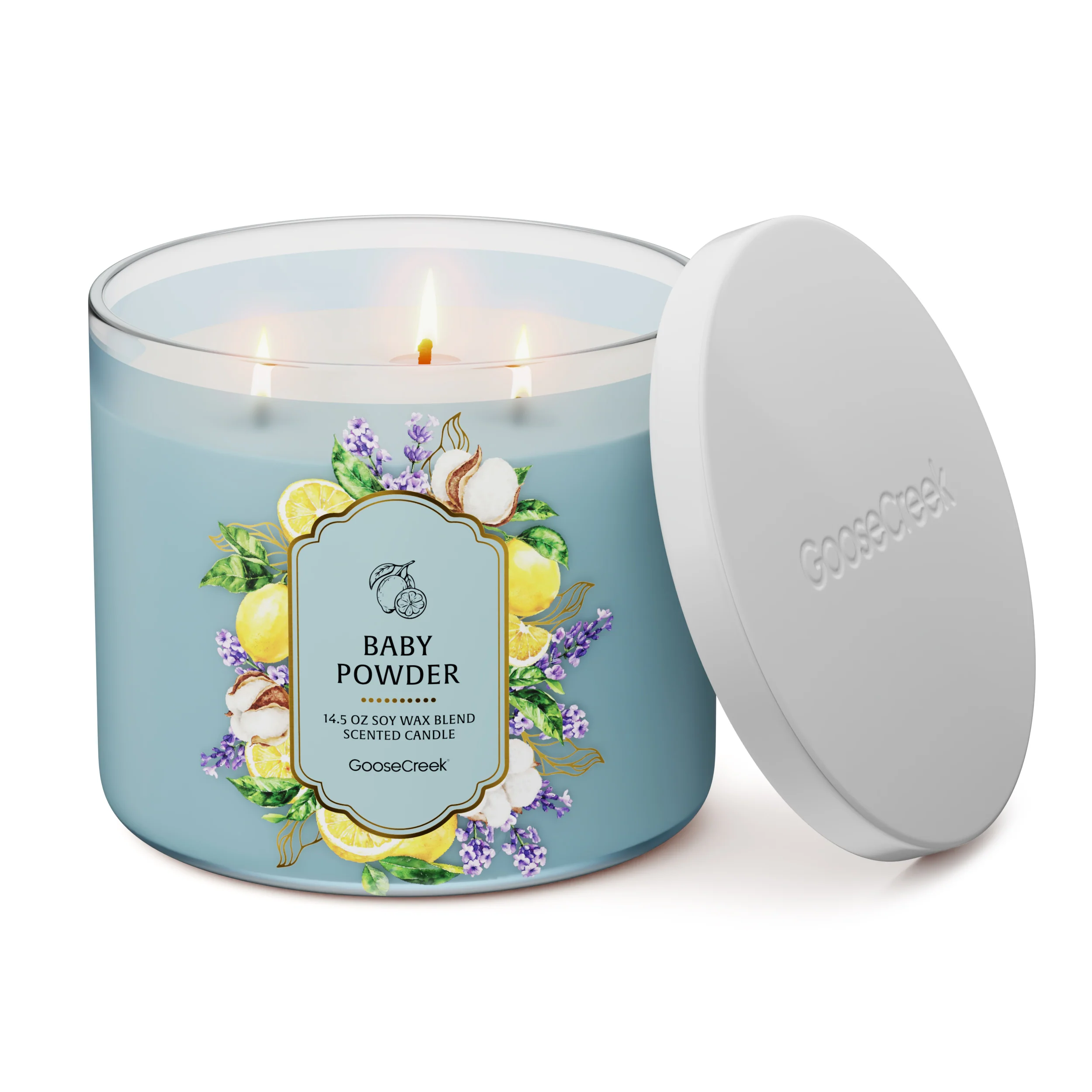 Baby Powder 3-Wick Candle - Image 3