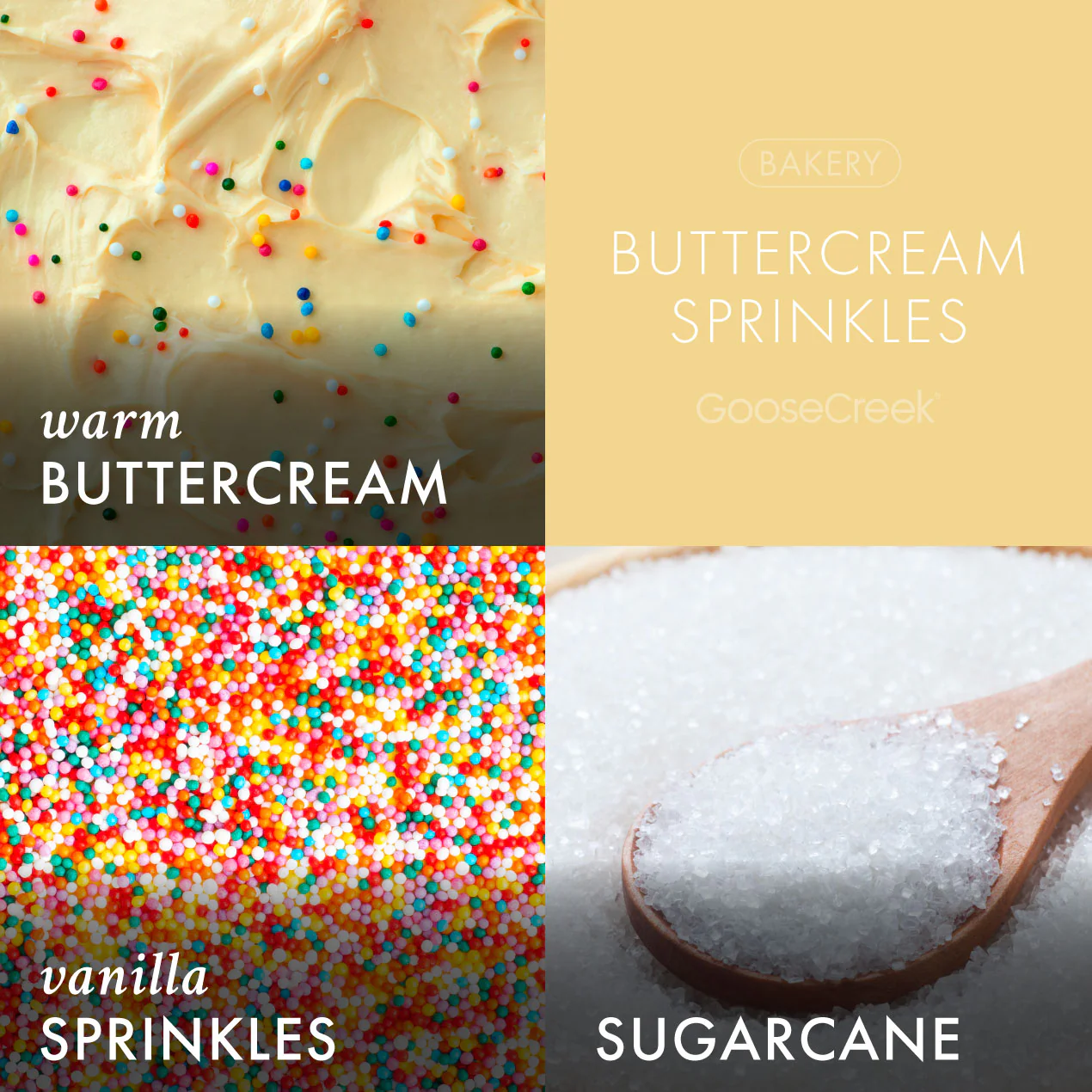 Buttercream Sprinkles 3-Wick Candle - Image 2
