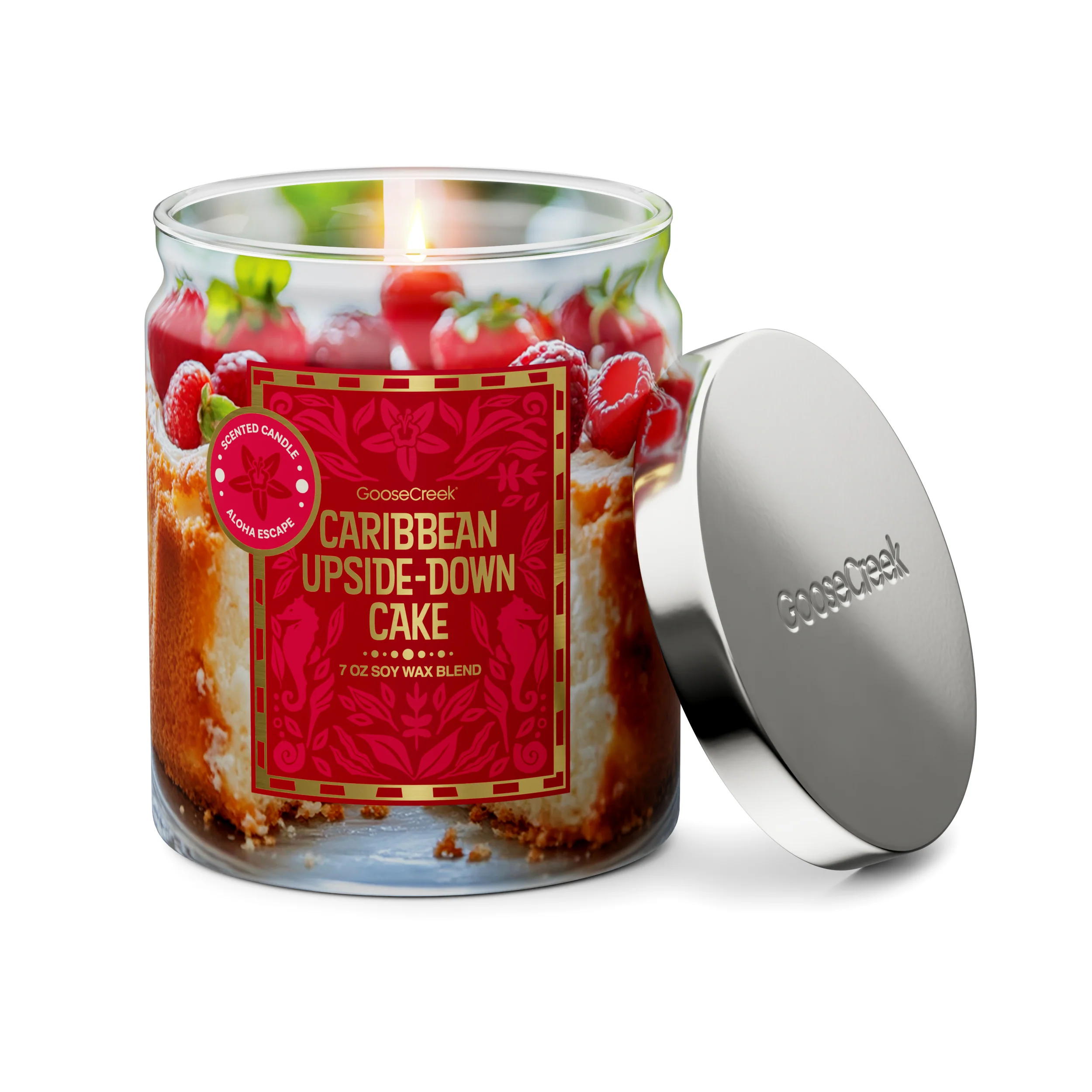 Caribbean Upside-Down Cake 7oz Single Wick Candle - Image 2