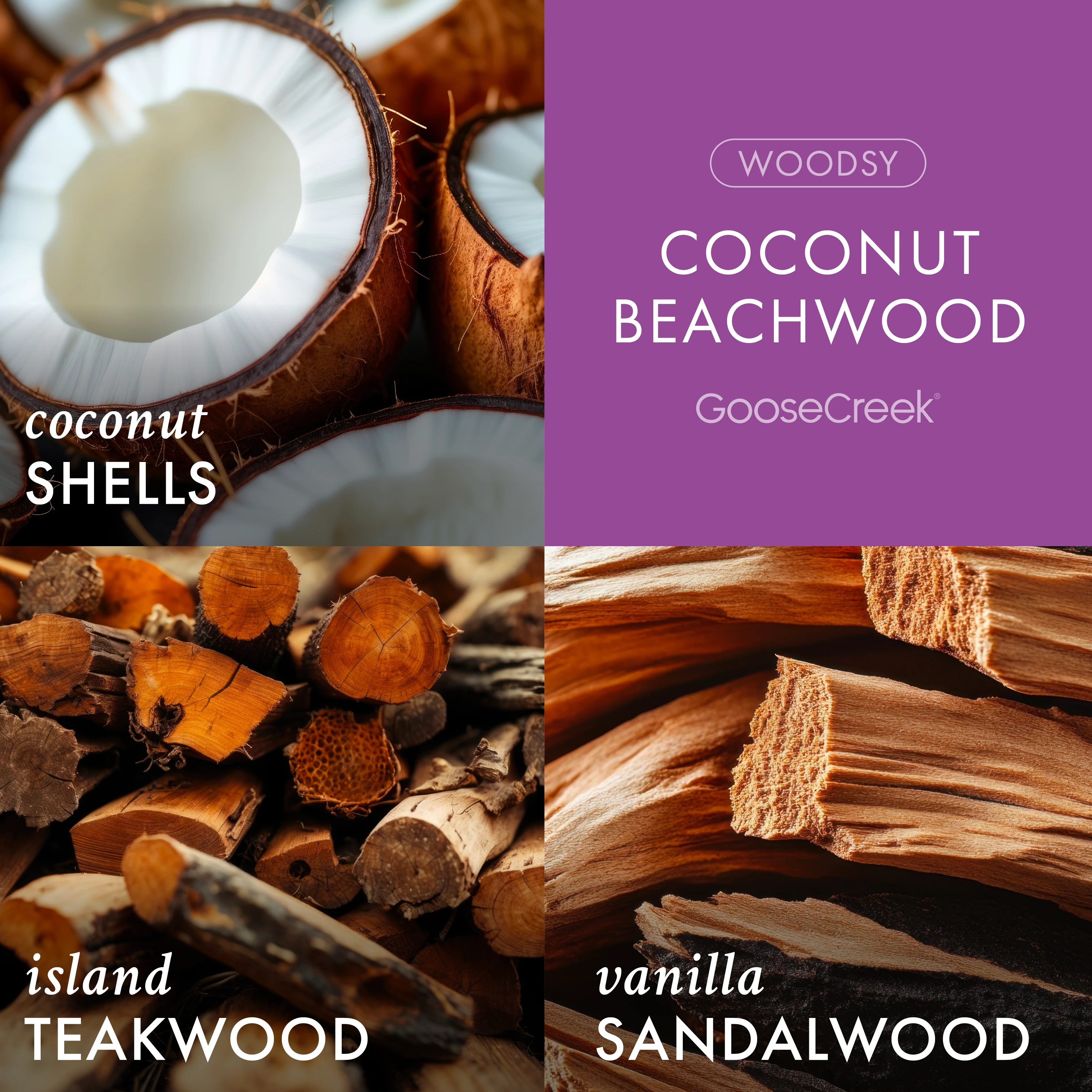Coconut Beachwood 3-Wick Candle - Image 2