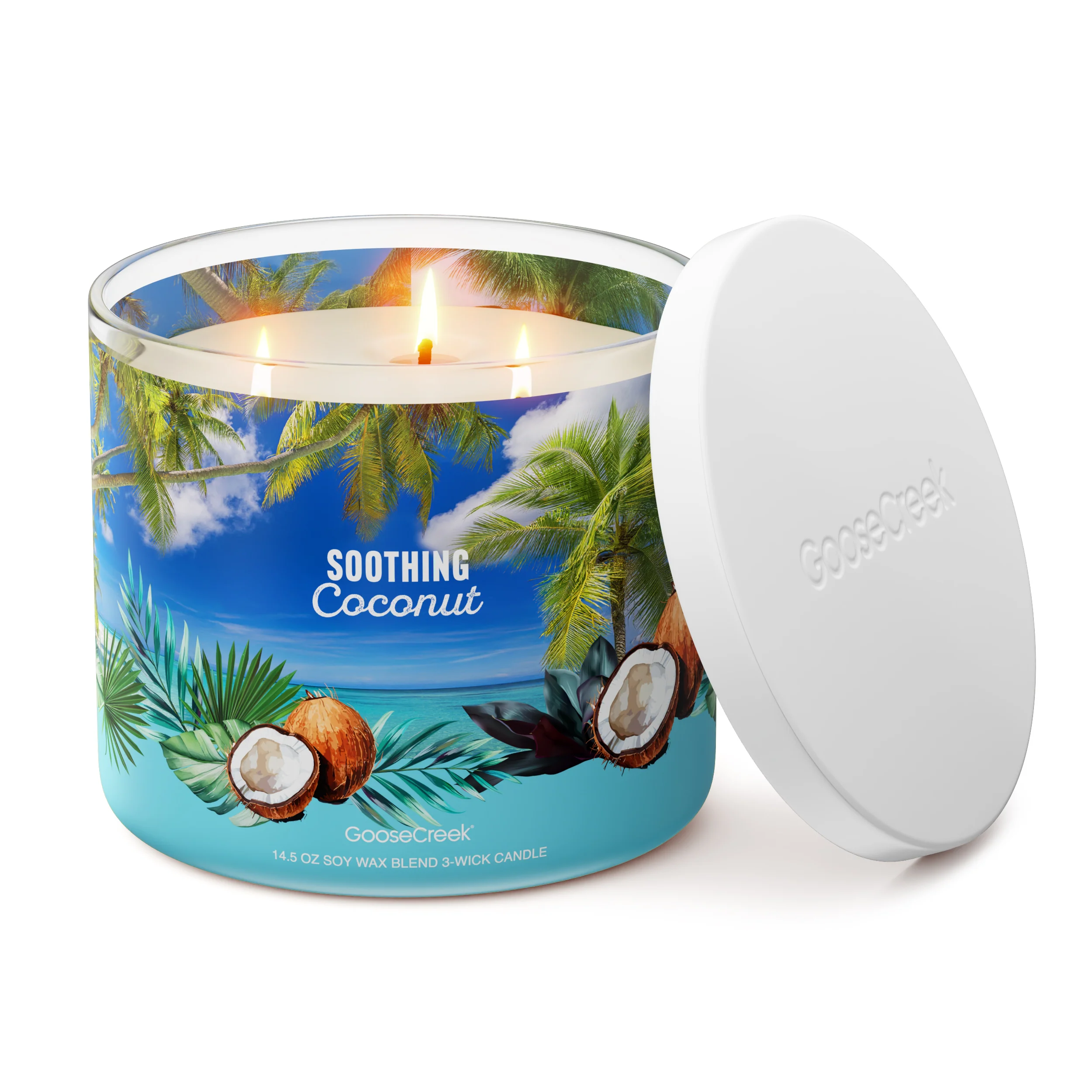 Soothing Coconut 3-Wick Candle - Image 3
