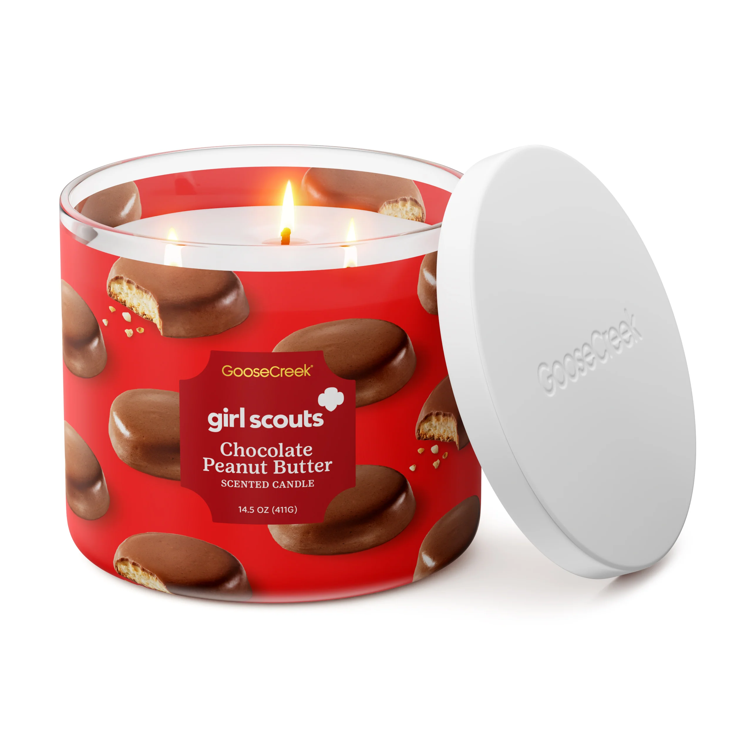 Girl Scouts Coconut Caramel 3-Wick Candle - Image 3