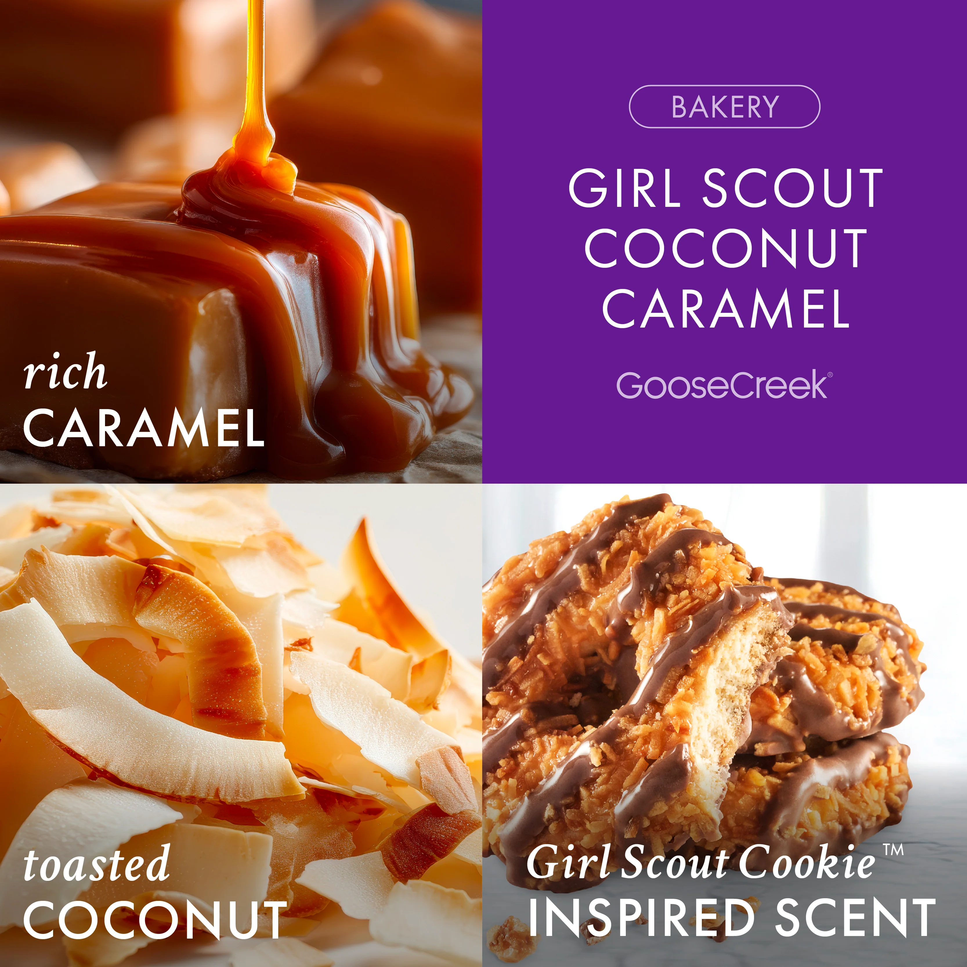 Girl Scouts Coconut Caramel 3-Wick Candle - Image 2