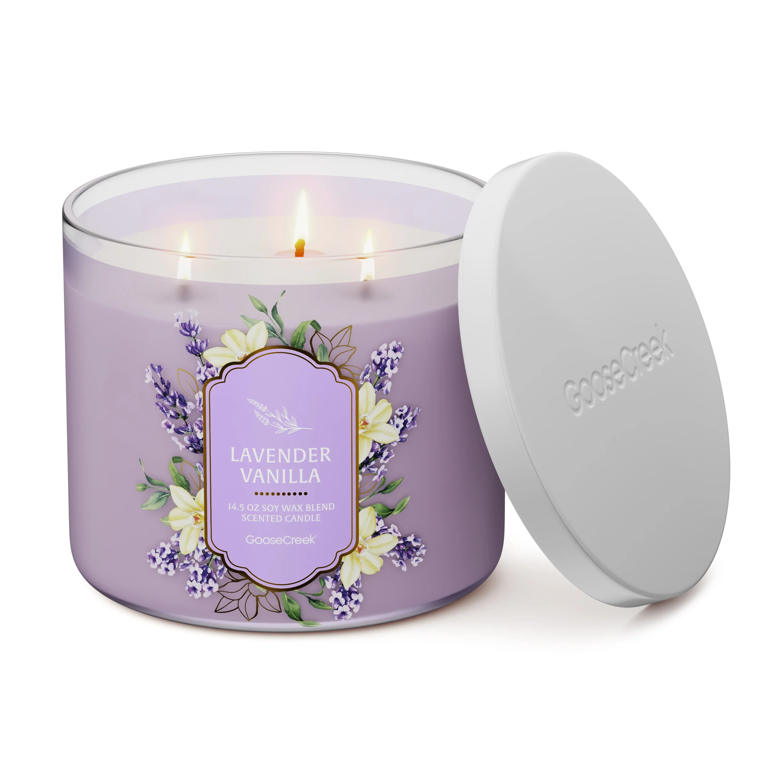Lavender Vanilla 3-Wick Candle - Image 3