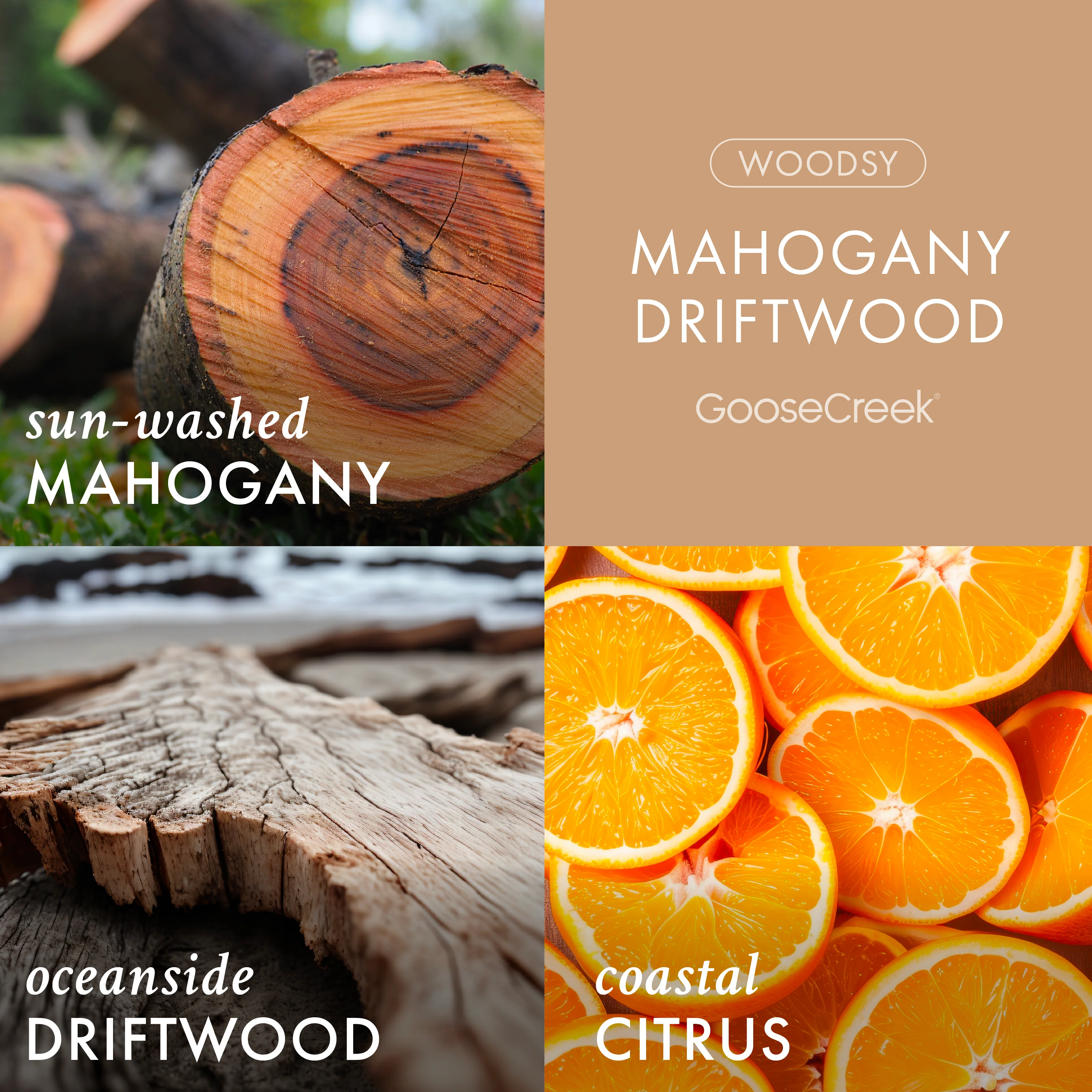 Mahogany Driftwood 3-Wick Candle - Image 2