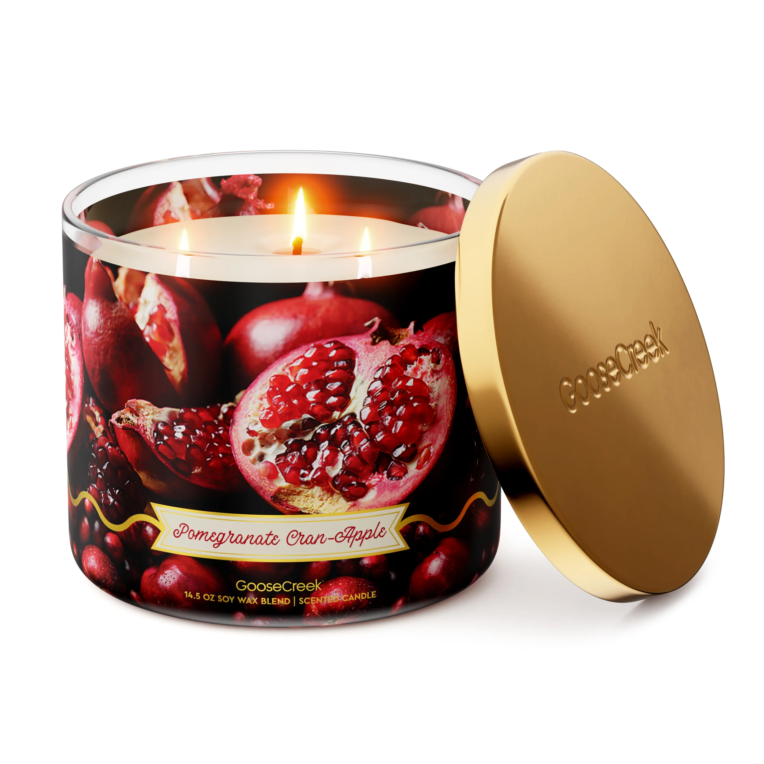 Pomegranate Cran-Apple 3-Wick Candle - Image 3