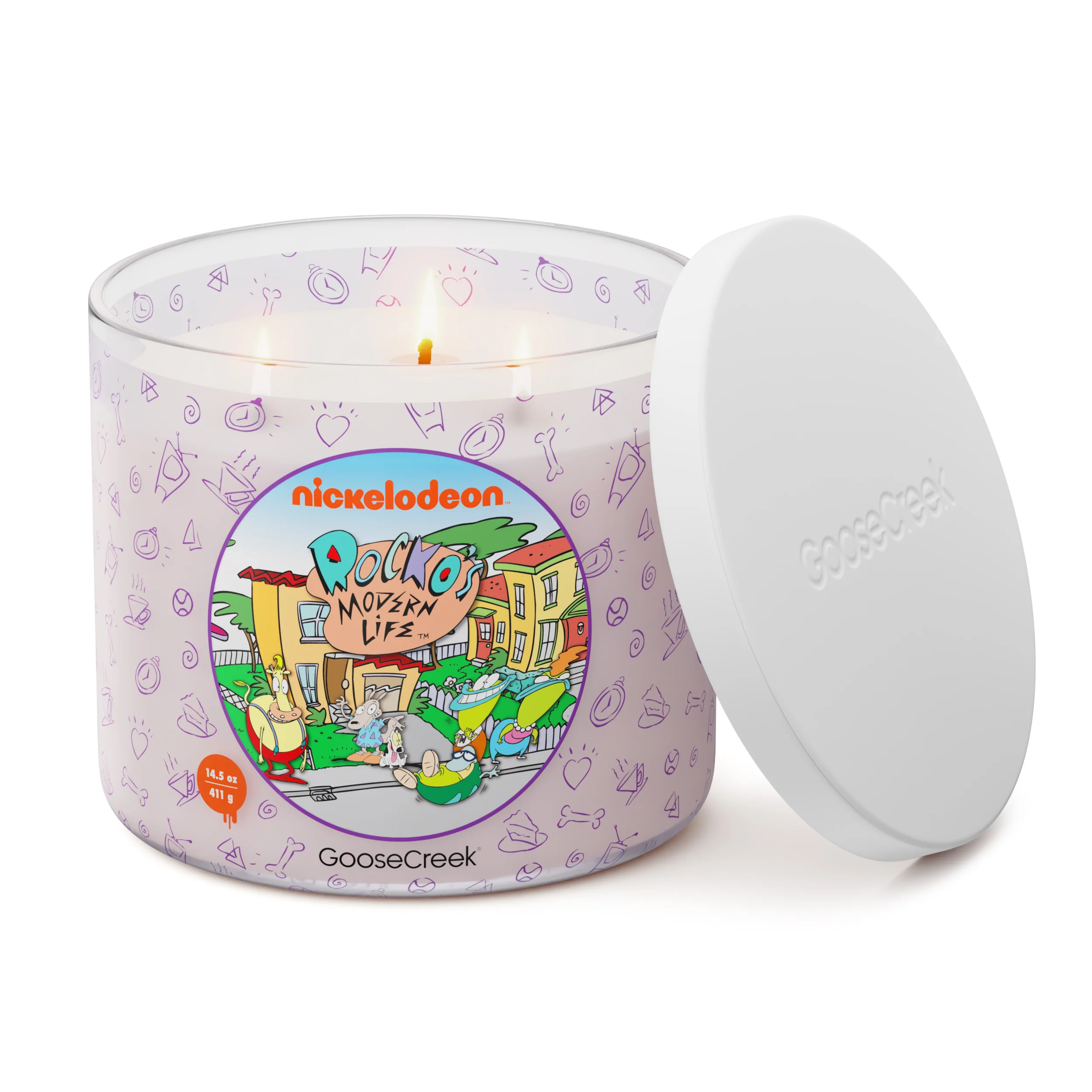 Rocko's Modern Life Nickelodeon 3-Wick Candle - Image 3