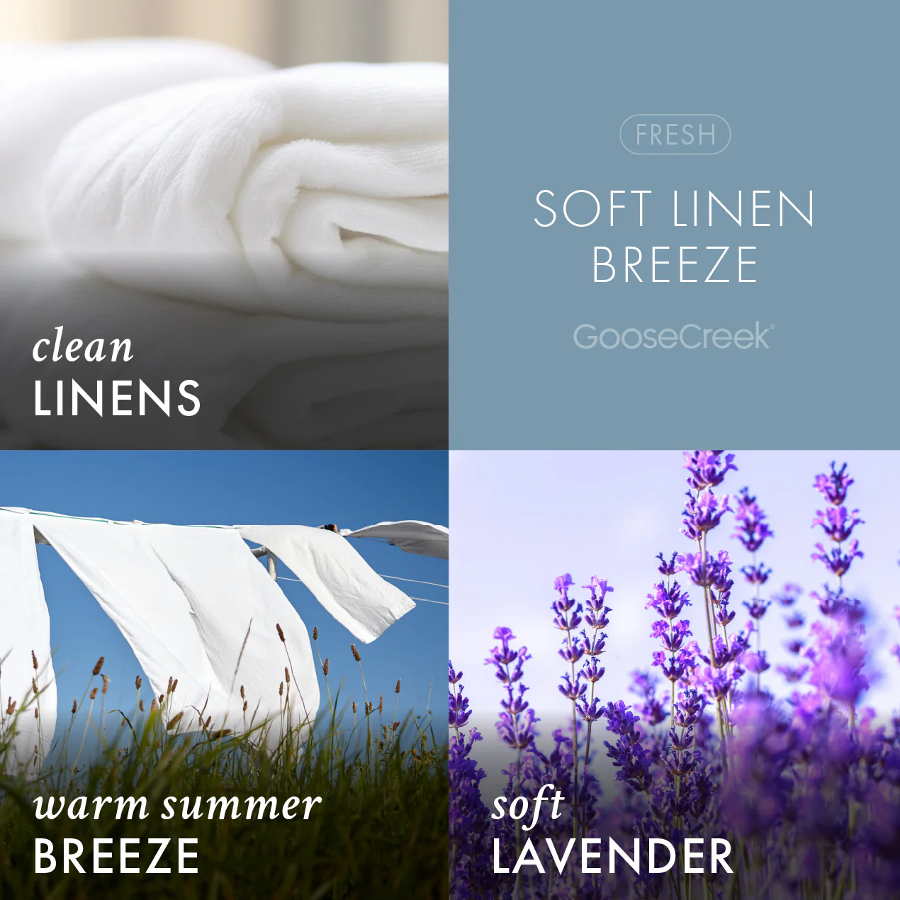 Soft Linen Breeze 3-Wick Candle - Image 2