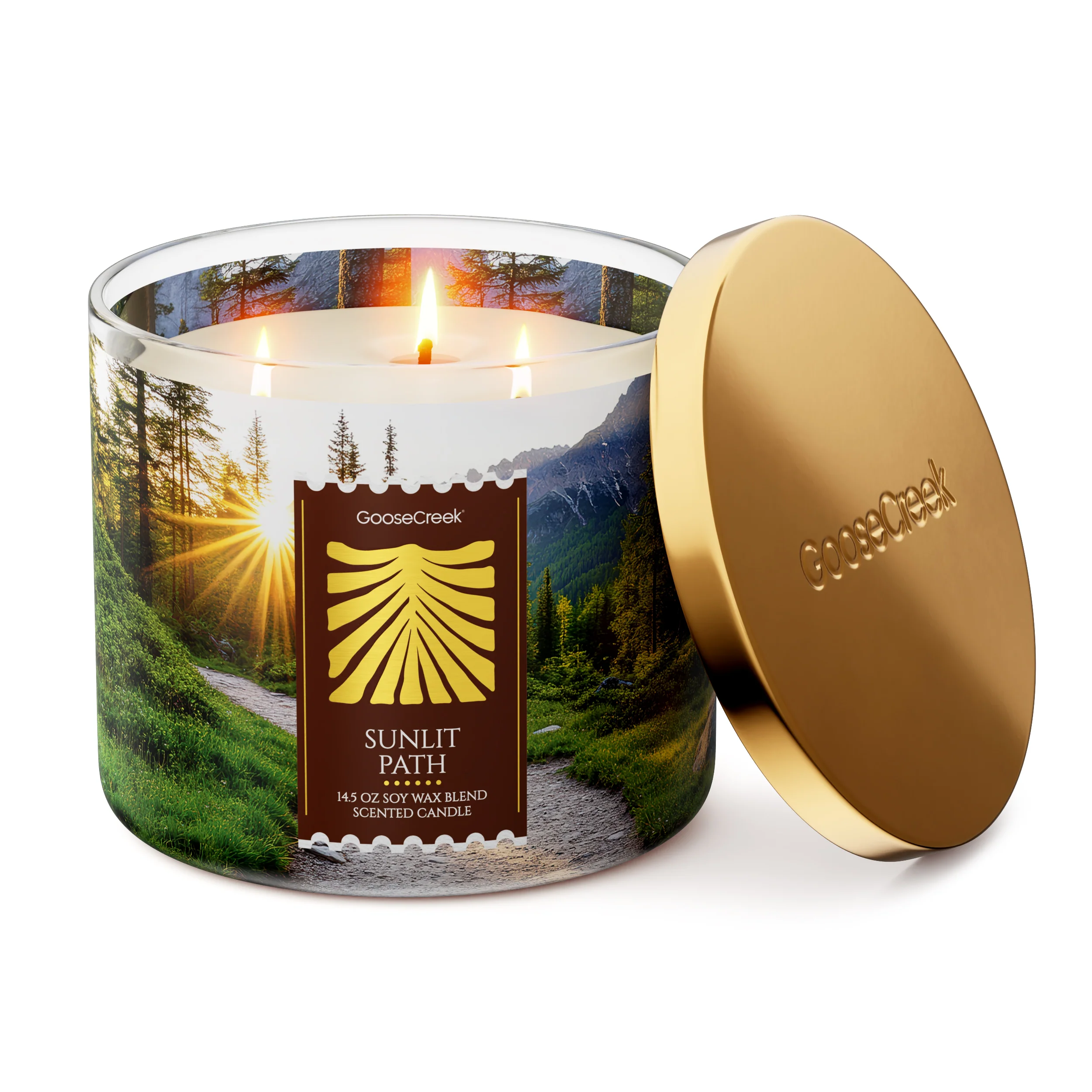 Sunlit Path 3-Wick Candle - Image 3