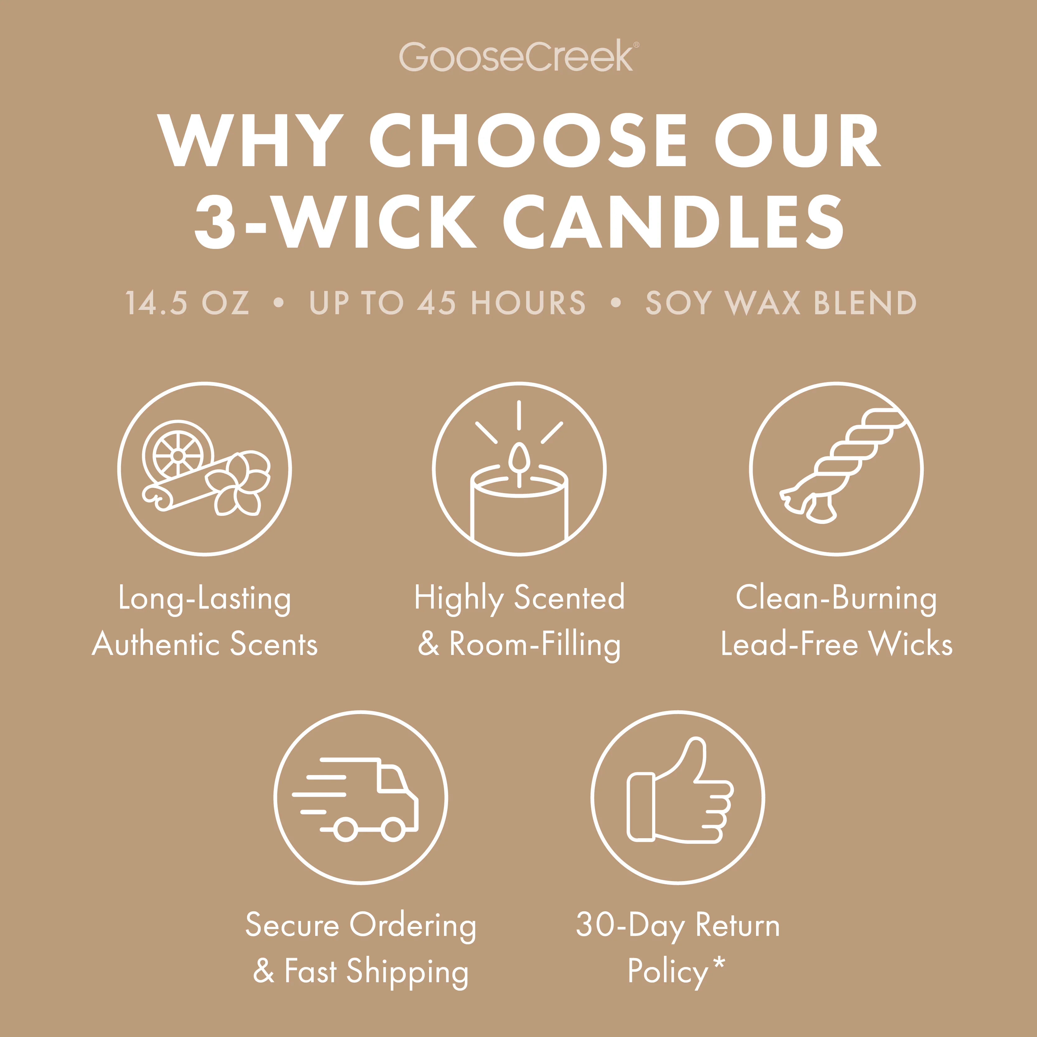 Teakwood 3-Wick Candle - Image 4