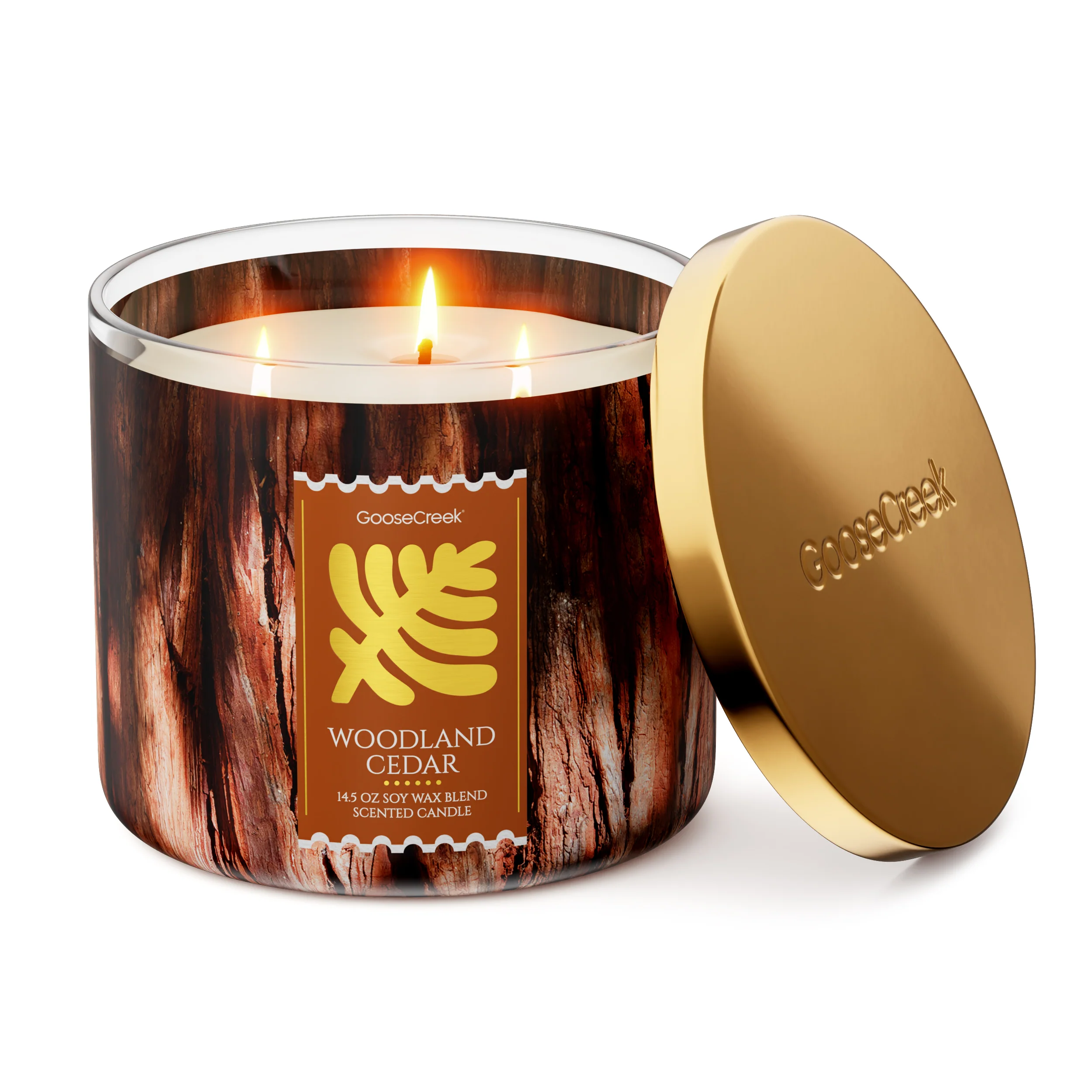 Woodland Cedar 3-Wick Candle - Image 3